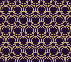 Vector seamless pattern. Modern stylish texture. Repeating geometric background. Linear graphic design.