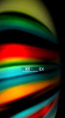 Abstract wave lines fluid rainbow style color stripes on black background. Artistic illustration for presentation, app wallpaper, banner or poster