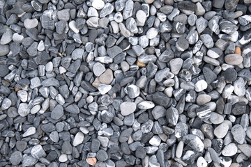 Small stones gravel texture background,decoration in the gardening