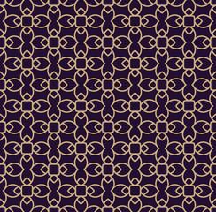 Vector seamless pattern. Modern stylish texture. Geometric linear ornament.
