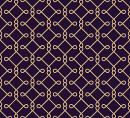 Vector seamless pattern. Modern stylish texture. Geometric linear ornament.