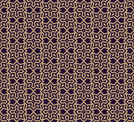 Vector seamless pattern. Modern stylish texture. Geometric linear ornament.