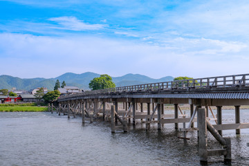 Obraz na płótnie Canvas 京都嵐山の渡月橋