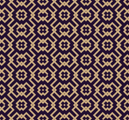 Vector seamless pattern. Modern stylish texture. Geometric linear ornament.