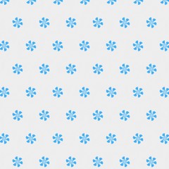 Fototapeta na wymiar Light blue seamless pattern background. Stencil for printed matter, print on fabric or textile, clothes and ceramic. Creative template for design products decoration. Symmetric kaleidoscope wallpaper.