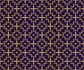 Vector seamless pattern. Modern stylish texture. Geometric linear ornament.