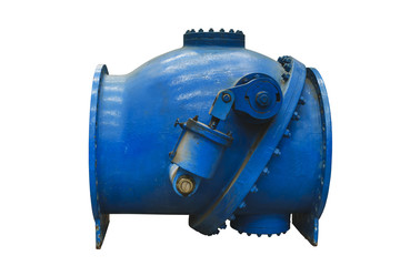 old and big check valve for waterworks since 1996
