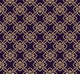Vector seamless pattern. Modern stylish texture. Geometric linear ornament.