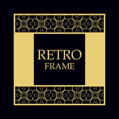 Retro ornamental frame
