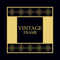 Retro ornamental frame