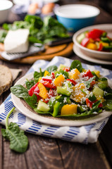 Mixed salad, vegetable salad
