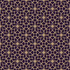 Vector seamless pattern. Modern stylish texture. Geometric linear ornament.