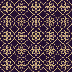 Vector seamless pattern. Modern stylish texture. Geometric linear ornament.