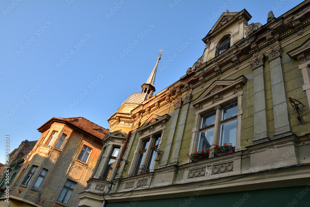 Sticker Building architecture in Brasov, Romania