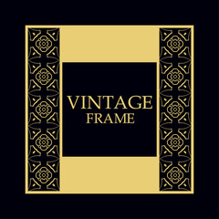 Retro ornamental frame