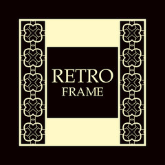 Retro ornamental frame