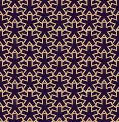 Vector seamless pattern. Modern stylish texture. Repeating geometric background. Linear graphic design.