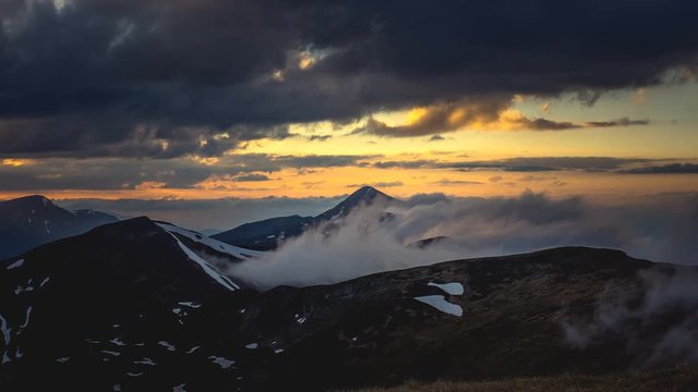 Mount Hoverla, highest mountain in Ukraine, 2061 m.