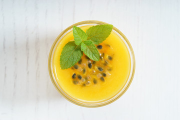 mango and passion fruit smoothie
