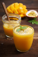 mango and passion fruit smoothie