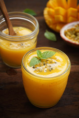 mango and passion fruit smoothie