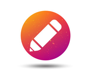 Edit icon. Pencil for drawing sign.