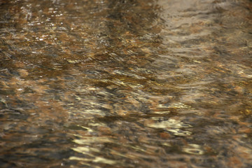 Water background in a red-brown bassen
