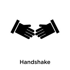 Handshake icon vector sign and symbol isolated on white background, Handshake logo concept