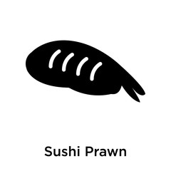 Sushi Prawn icon vector sign and symbol isolated on white background, Sushi Prawn logo concept