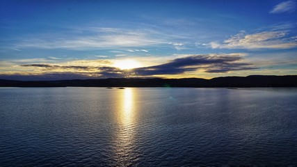 Inseln im Fjord in Norwegen