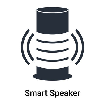 Smart Speaker icon vector sign and symbol isolated on white background, Smart Speaker logo concept
