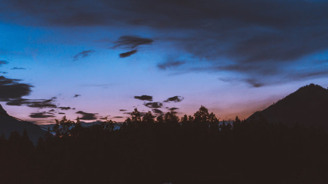 Sonnenuntergang Berge