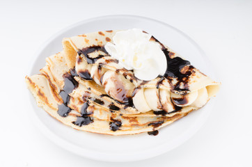 Crepes bio homemade, food photography, delish dessert