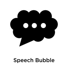 Speech Bubble icon vector sign and symbol isolated on white background, Speech Bubble logo concept