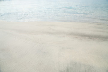 Fototapeta na wymiar View to beautiful white sand beach and sea , Atlantic ocean