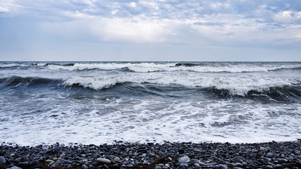 Wellen an der Ostseeküste