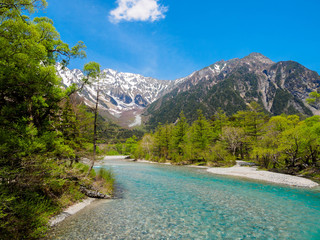 上高地　河童橋からの景色