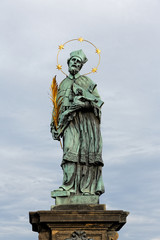 Fototapeta premium Sculpture on the Charles Bridge, Prague.