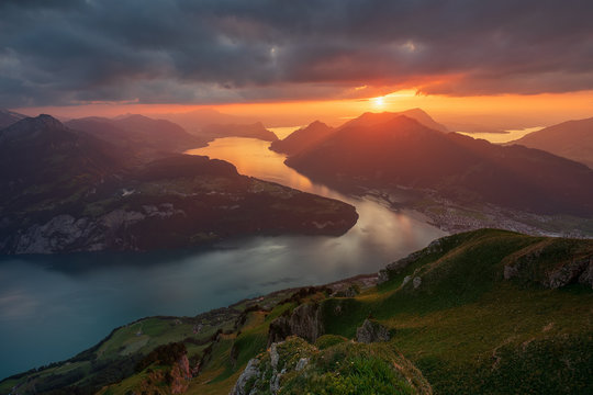 Einzigartige Aussicht vom Fronalpstock