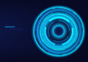 Abstract technology background. Futuristic  communication concept with digital innovation background. Vector illustration.