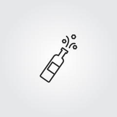 Party Icon Vector , champagne alcohol