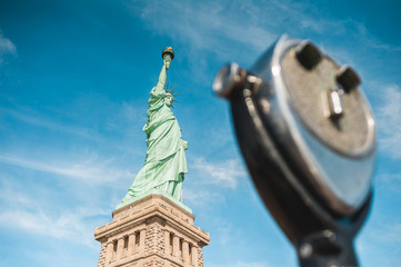 Original point of view of the Statue of Liberty