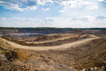 Mining technology limestone ore open pit quarry