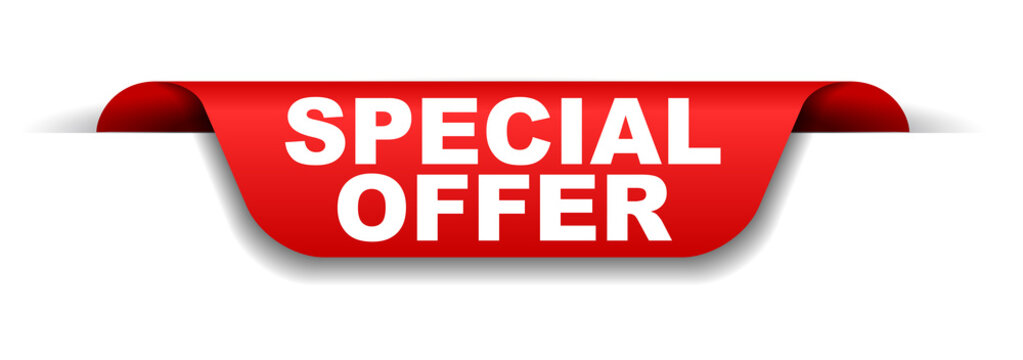 red banner special offer