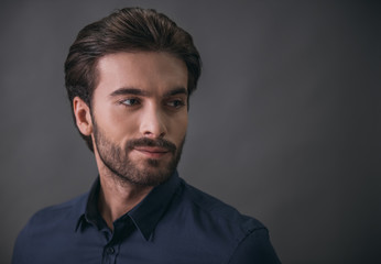 Handsome confident businessman