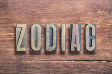zodiac letters wood