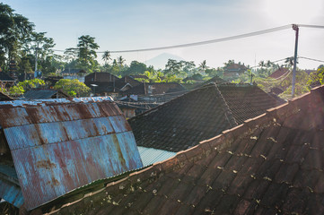 View of the rooftops next to Bali