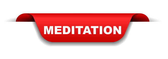 red banner meditation