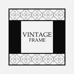 Retro ornamental frame