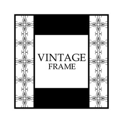 Retro ornamental frame